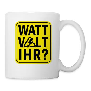 Elektriker Elektroniker Strom - Tasse - Weiß - Rechts