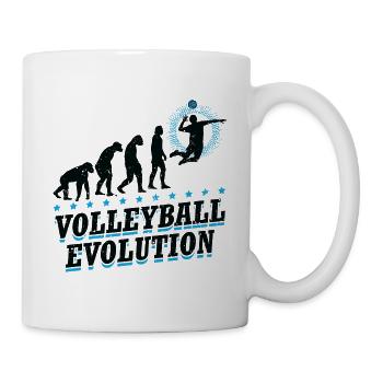 Evolution Volleyball Team Beachvolleyball - Tasse - Weiß - Rechts