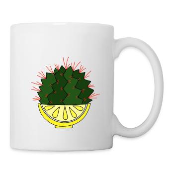 The Lemon Kaktus - Tasse - Weiß - Rechts