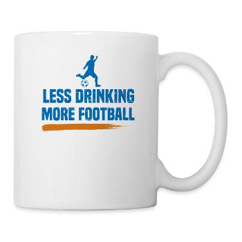 Anti Alkohol Fußball I Nüchtern Alkoholiker - Tasse - Weiß - Rechts