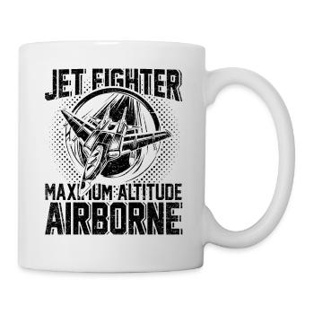 Jet Fighter Air Force Aircraft Aviator - Mug blanc - blanc - Droite