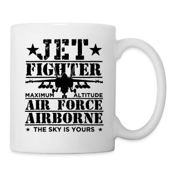 Jet Fighter Pilot Air Force Aircraft - Mug blanc - blanc - Droite