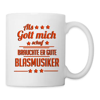 De la musique de soufflage | Musikverein | Cadeau musicien - Mug blanc - blanc - Droite