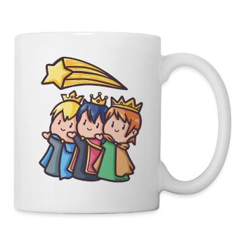 Heilige drei Könige Morgenland Weihnacht Geschenk - Tasse - Weiß - Rechts