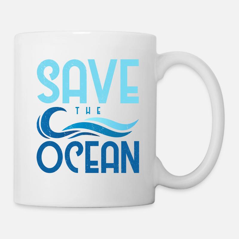 Save the ocean - Mug - white