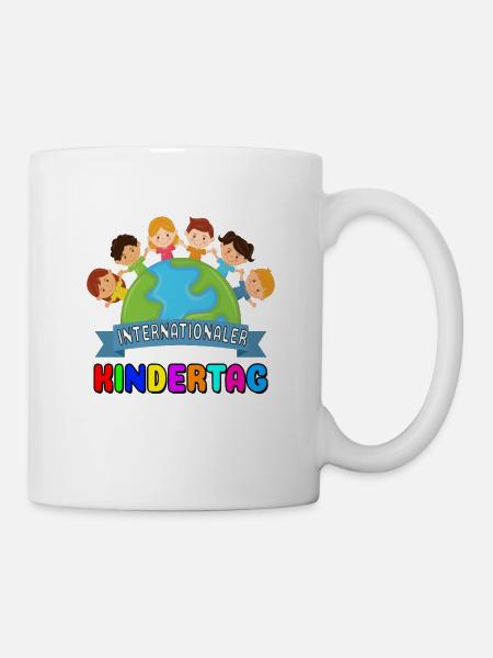 International Kindertag Kinder Kind Welt Frieden - Tasse - Weiß
