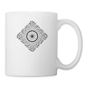 Bicycle Road Bike Rim Bike QR Code - Mug - white - Right
