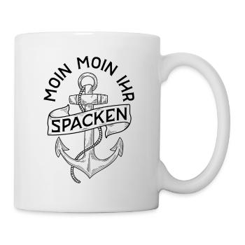 Moin Moin ihr Spacken - Tasse - Weiß - Rechts
