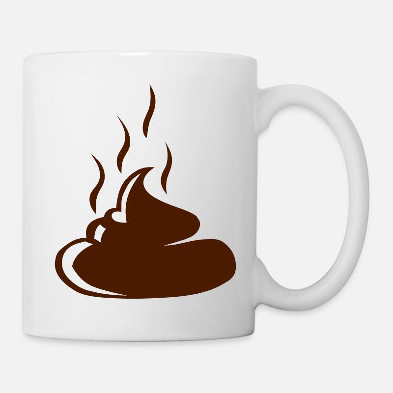 caca merde crotte 15032 - Mug blanc - blanc