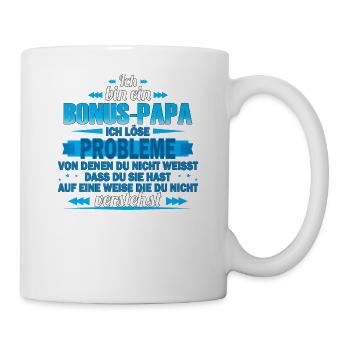 I'm a bonus dad - I solve problems - Mug - white - Right