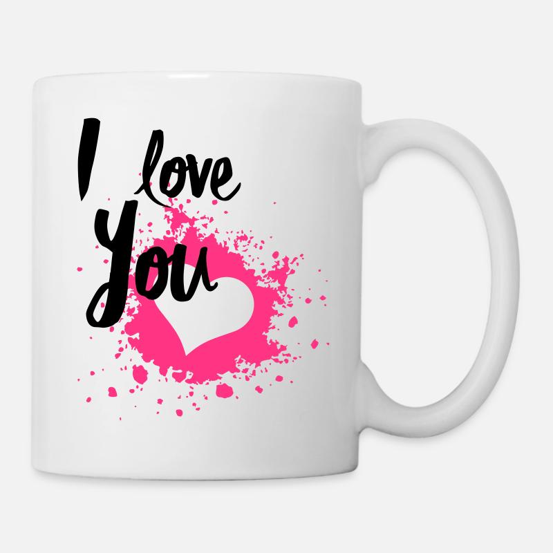 I Love You - Tasse - Weiß
