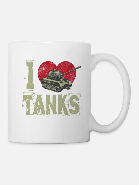 Panzer i love tanks - Tasse - Weiß