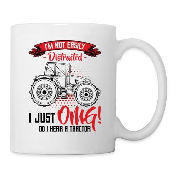 Traktoren Lustige Sprüche Cool Bauer Geschenkidee - Tasse - Weiß - Rechts