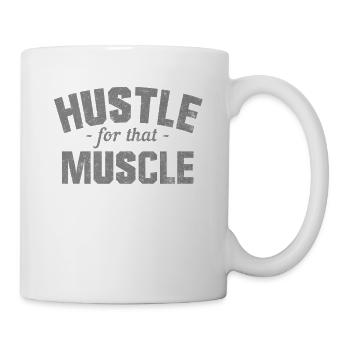 Hektik für diesen Muskel-Bodybuilder - Tasse - Weiß - Rechts