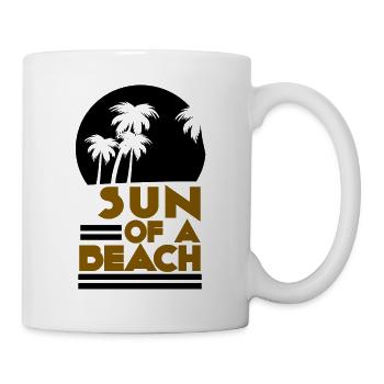 Soleil de plage Palmiers d'été - Mug blanc - blanc - Droite