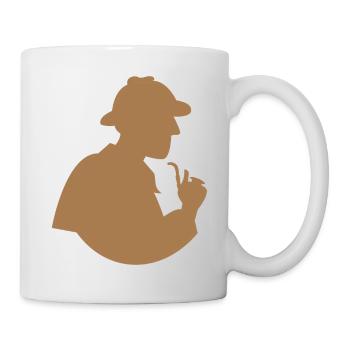 Forme d'enquêteur Sherlock Holmes vintage - Mug blanc - blanc - Droite