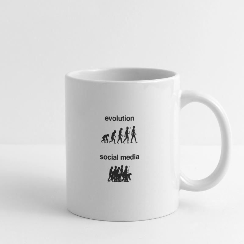 évolution de l'internet Mug blanc