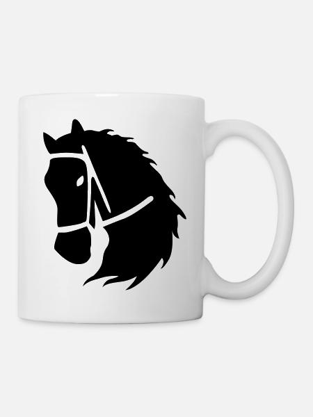 équitation - Mug blanc - blanc