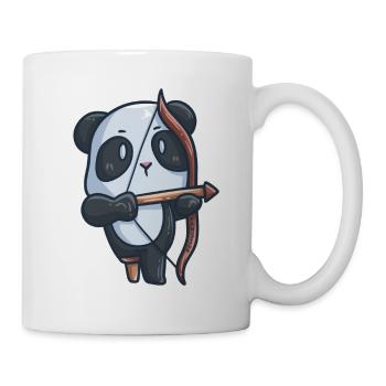Panda Archery Disability Denture Gift - Mug - white - Right
