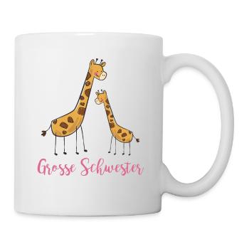 Kinder Große Schwester 2020 Babyparty Mitbringsel - Tasse - Weiß - Rechts