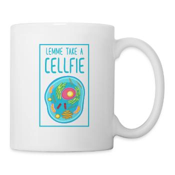 Biologie Cellfie Biologische Zelle - Tasse - Weiß - Rechts