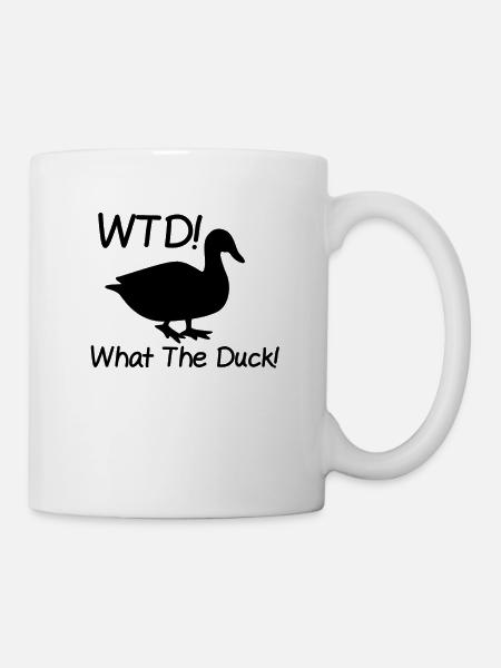 Funny Duck What the Duck - Mug - white