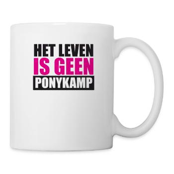 Paroles drôles: Het Leven est génial Ponykamp - Mug blanc - blanc - Droite