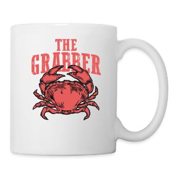 Chemise de crabe cadeau de vacances de plage - Mug blanc - blanc - Droite