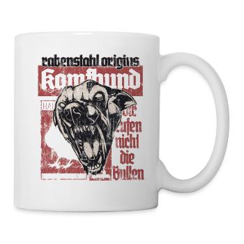 Kampfhund - Tasse - Weiß - Rechts