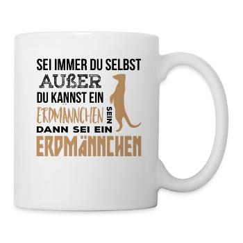 Cadeau de suricate - Mug blanc - blanc - Droite