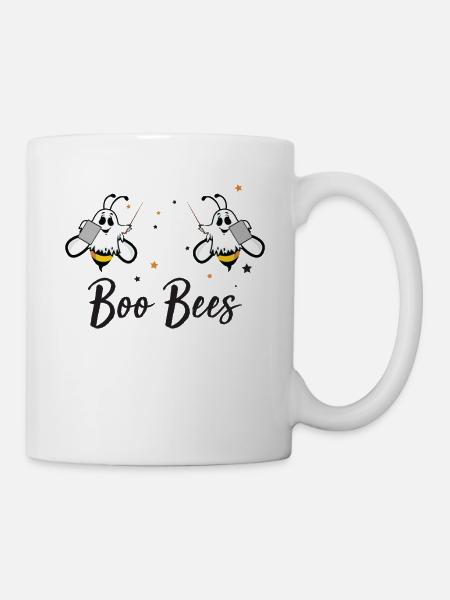 Costume d'Halloween drôle de Dame de professeur de Boo Bees - Mug blanc - blanc