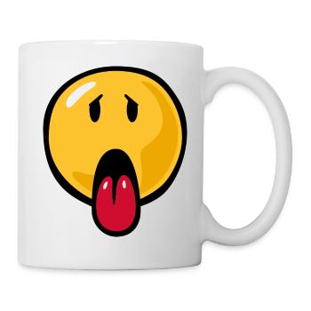 Smiley sick - Tasse - Weiß - Rechts