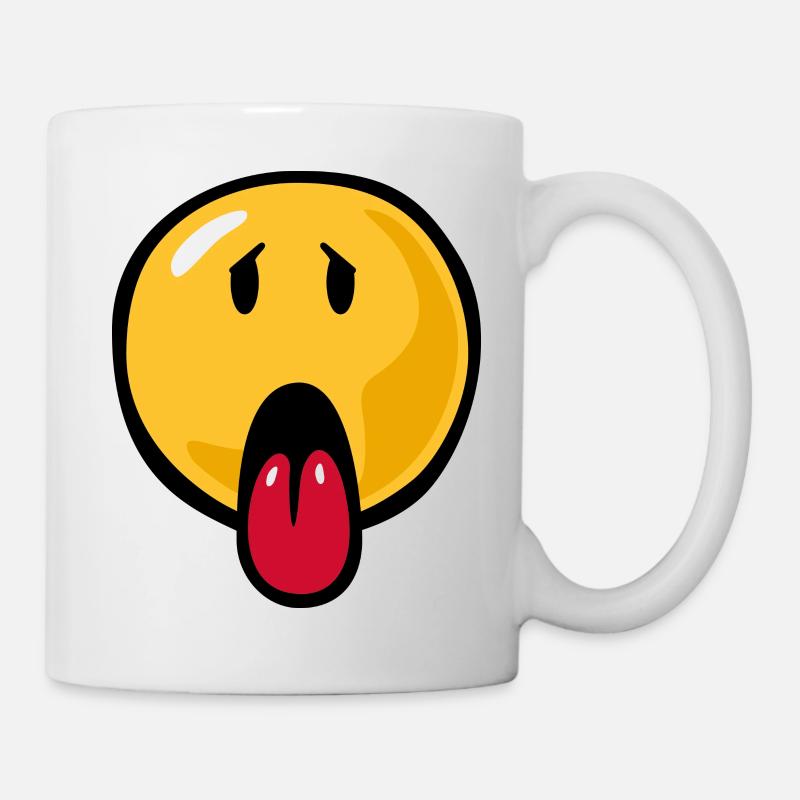 Smiley sick - Tasse - Weiß