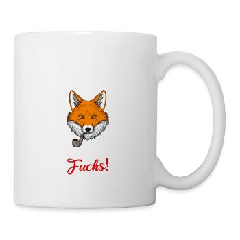 Geht Hier Was Kaputt Pfeift Der Fuchs Geschenk - Tasse - Weiß - Rechts