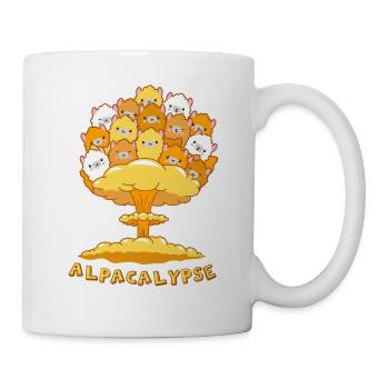 Alpacalypse cadeau amusant pour les fans d'Alpaga Lama - Mug blanc - blanc - Droite