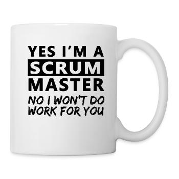 Scrum Master Gift Certified Scrum Master - Mug - white - Right