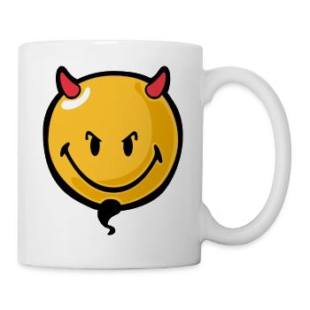 Smiley devil - Tasse - Weiß - Rechts