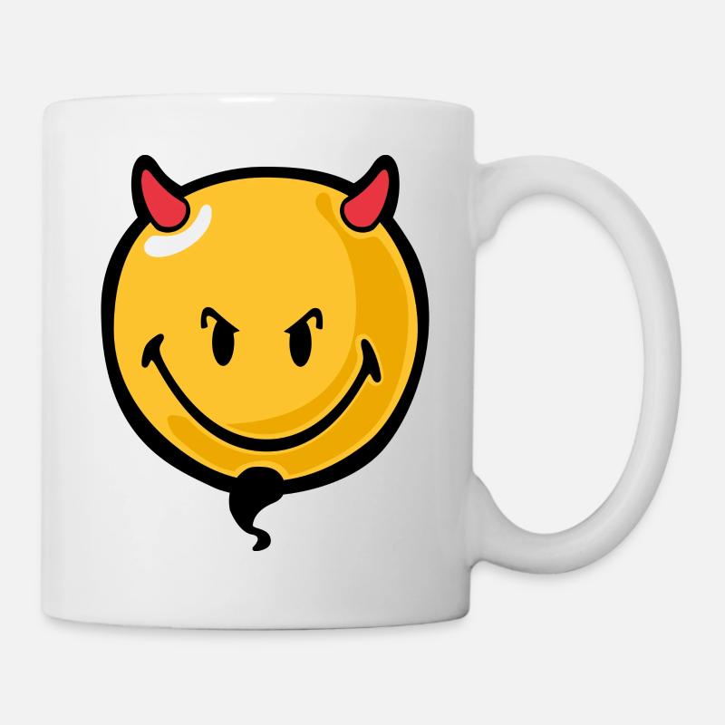 Smiley devil - Tasse - Weiß