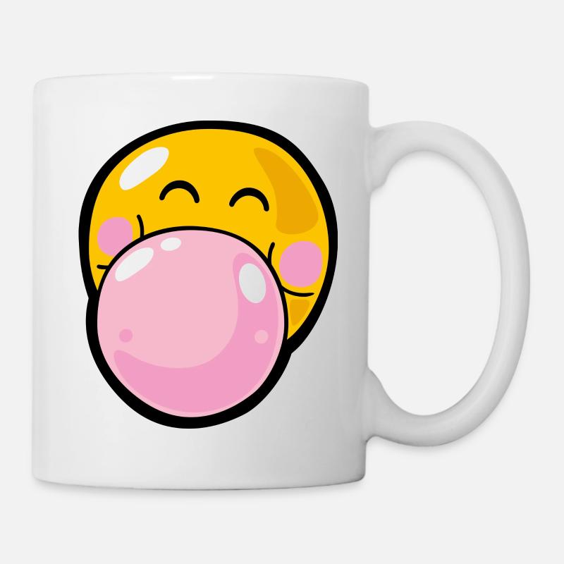 Smiley blow gum - Mug blanc - blanc