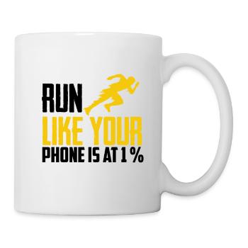 Cadeau pour joggeurs, coureurs, jogging, sport, drôle - Mug blanc - blanc - Droite