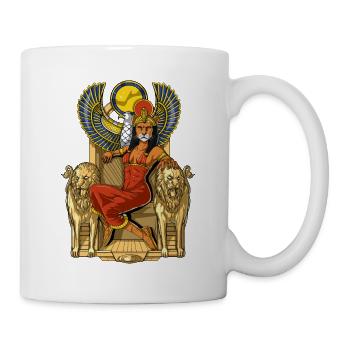 Sekhmet Déesse égyptienne Lionne - Mug blanc - blanc - Droite