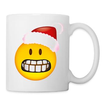 Smiley Glossy Desperate Christmas - Mug - white - Right