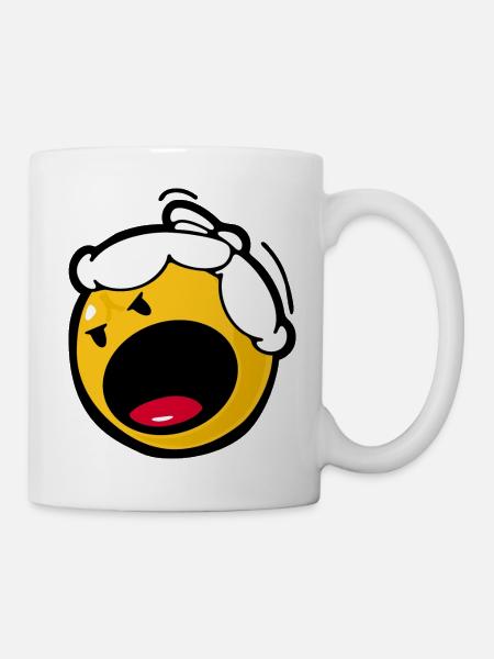 Smiley Anger Madness - Tasse - Weiß