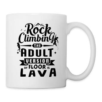 Grimper rocheux escalade de la sentence cadeau - Mug blanc - blanc - Droite