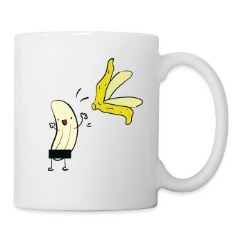 Nackte Banane - Tasse - Weiß - Rechts
