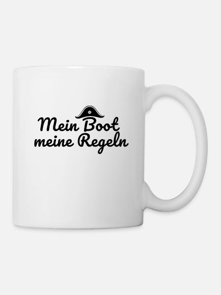 Schiff Kapitän - Tasse - Weiß