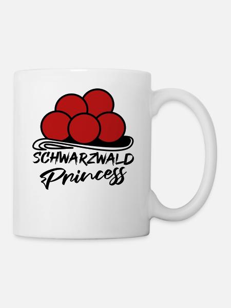 Schwarzwald Princess Heimat Bollenhut Kuckuck - Tasse - Weiß