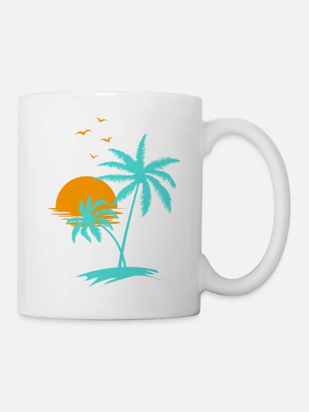 Miami Beach - Tasse - Weiß