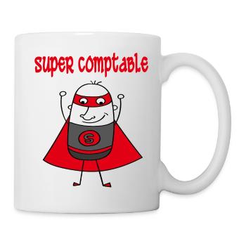 Super comptable - Tasse - Weiß - Rechts