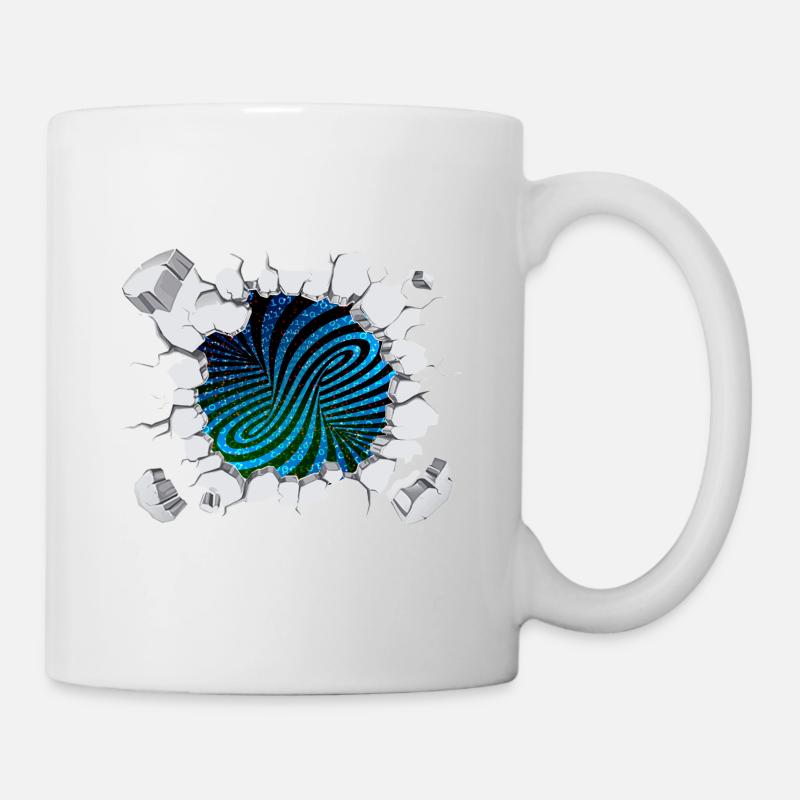 Matrix wirbelstrom bricht aus - Tasse - Weiß